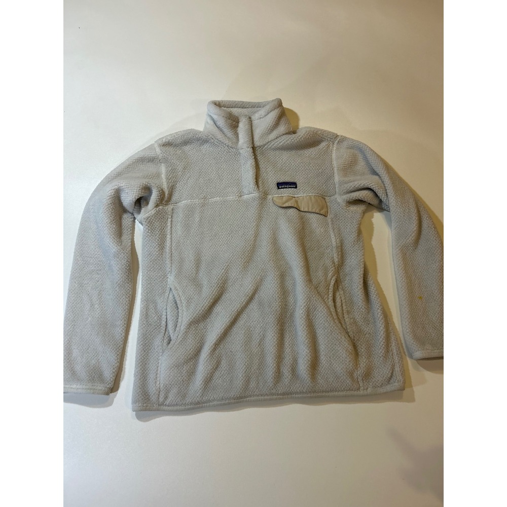 Patagonia Re-Tool Snap-T Pullover Women's Large Gray Polartec Fleece Jacket